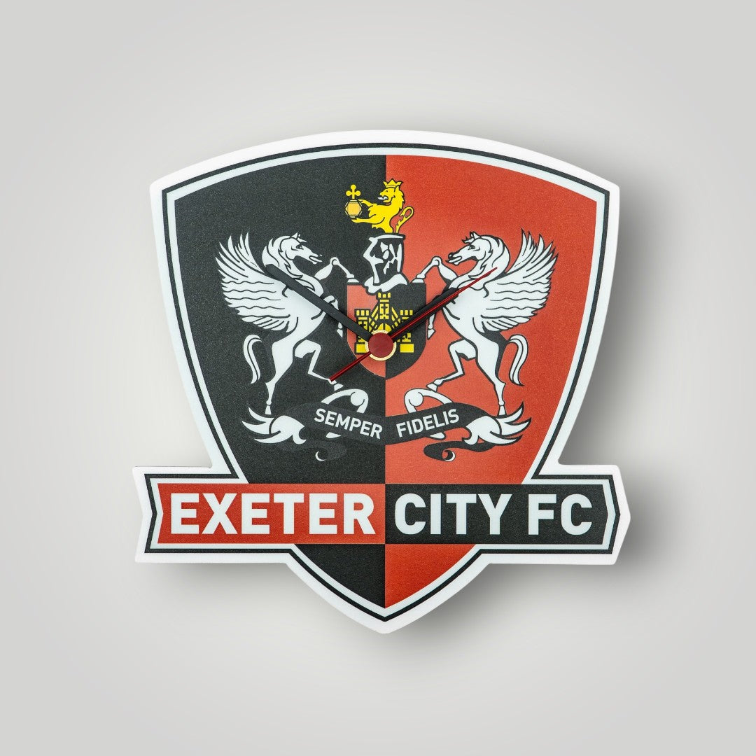 Exeter City Club Crest Clock