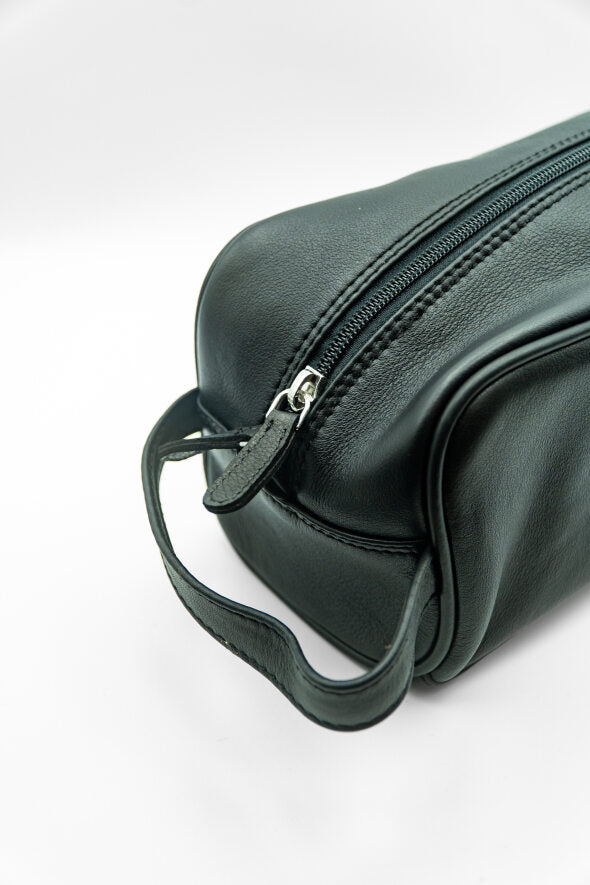 Exeter City Leather Wash Bag