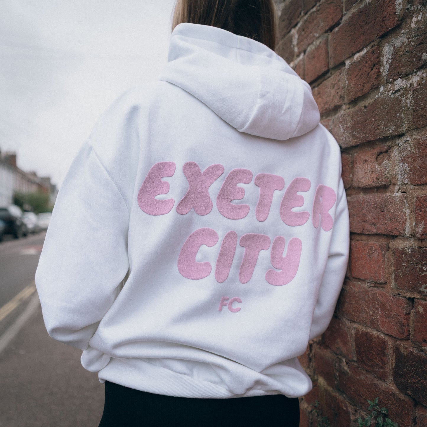 Exeter City White Bubble Hoodie - Adults