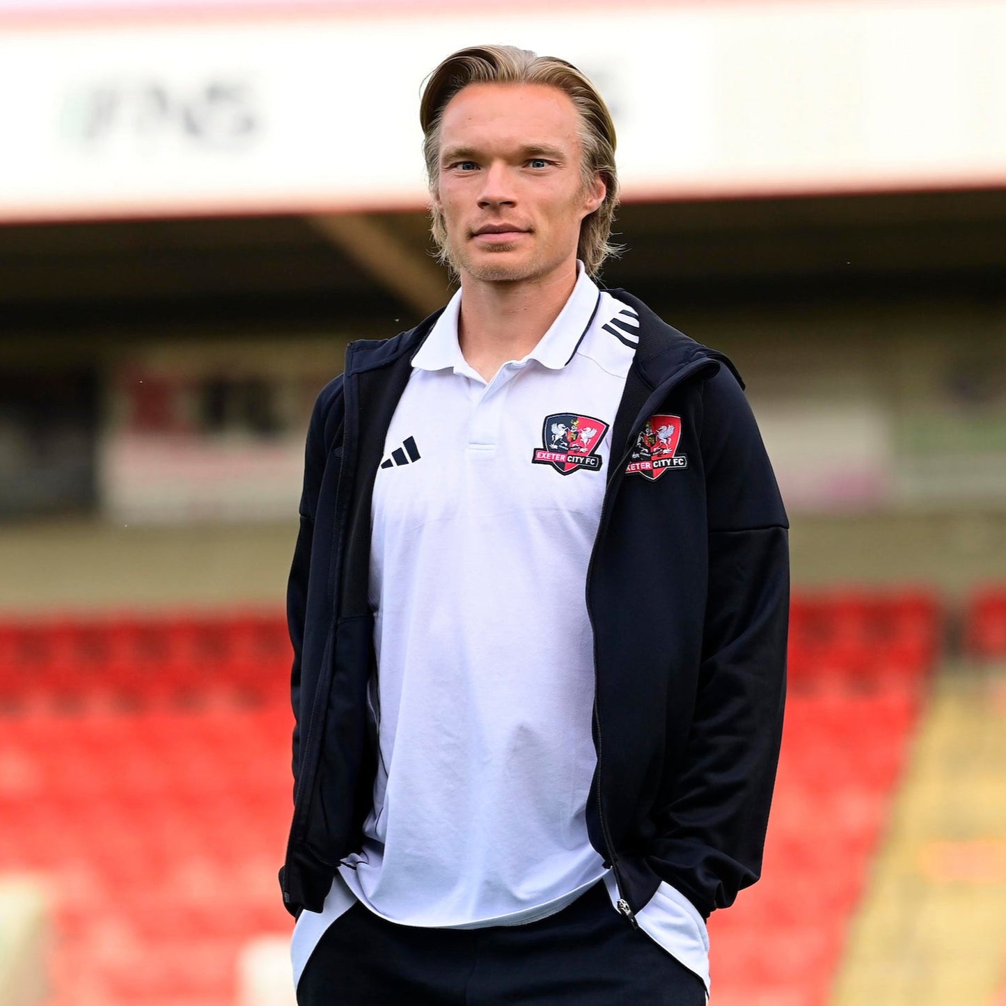 Exeter City 25/26 Adults Travel Polo - White