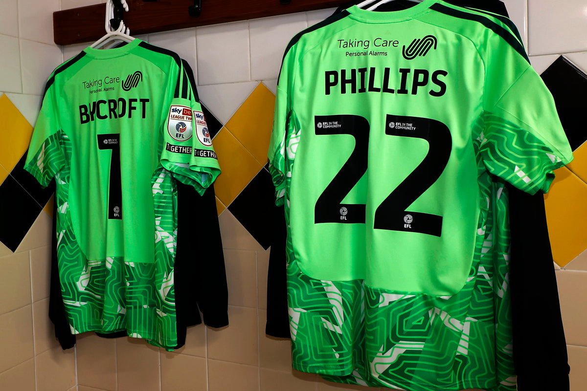 Exeter City X Adidas Lime Goalkeepers Shirt - Youth