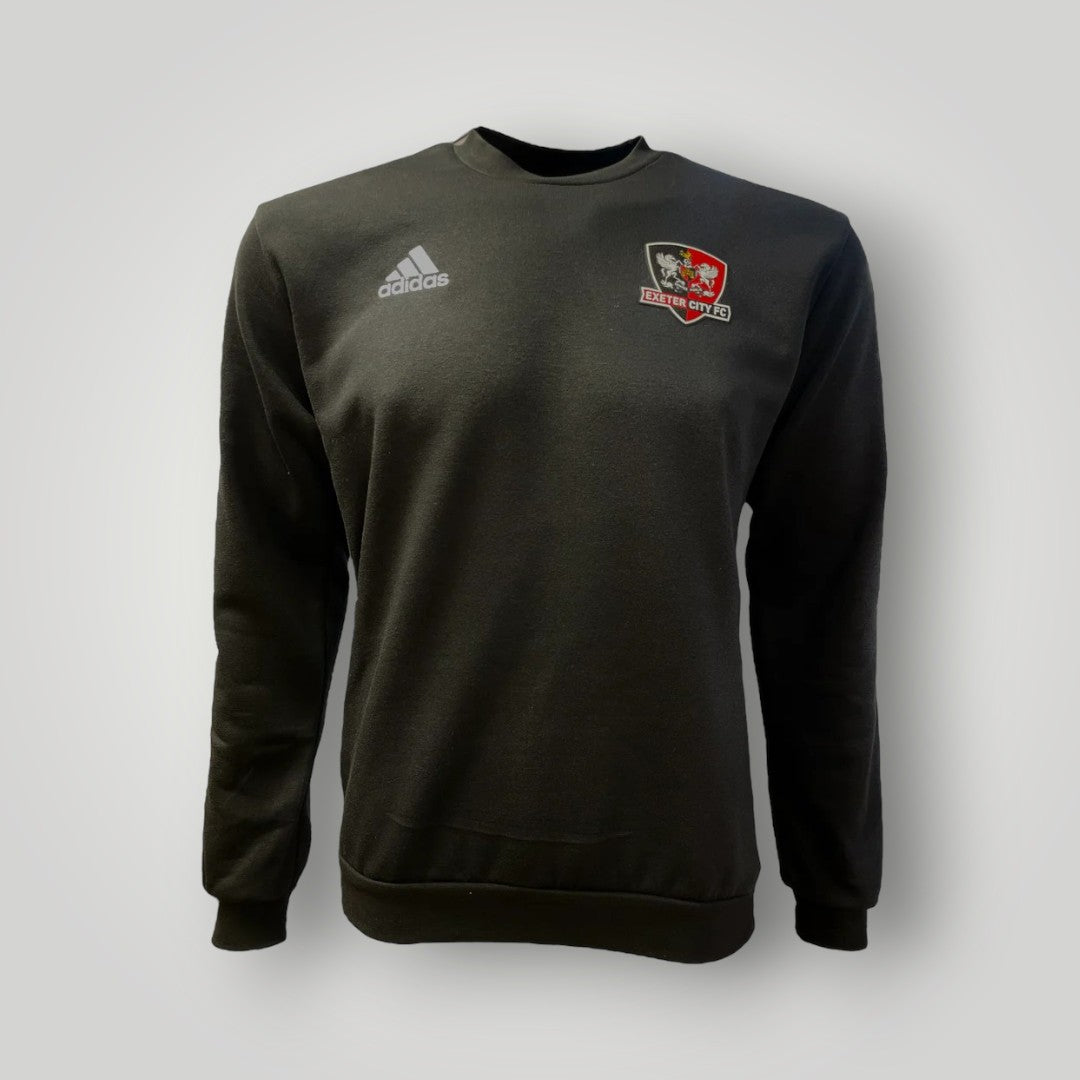 Exeter City x adidas Kids Crew Neck Sweat - Black