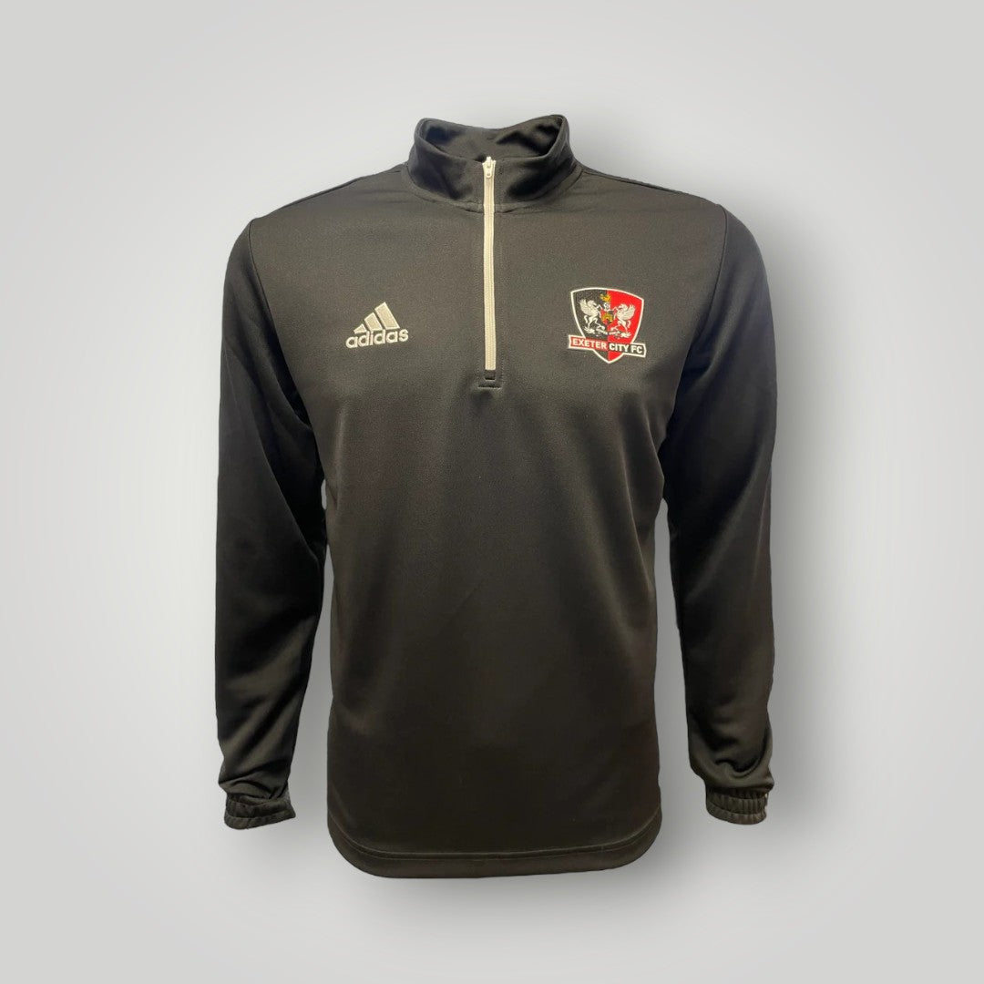 Exeter City x adidas Black LS Zip Top - Kids