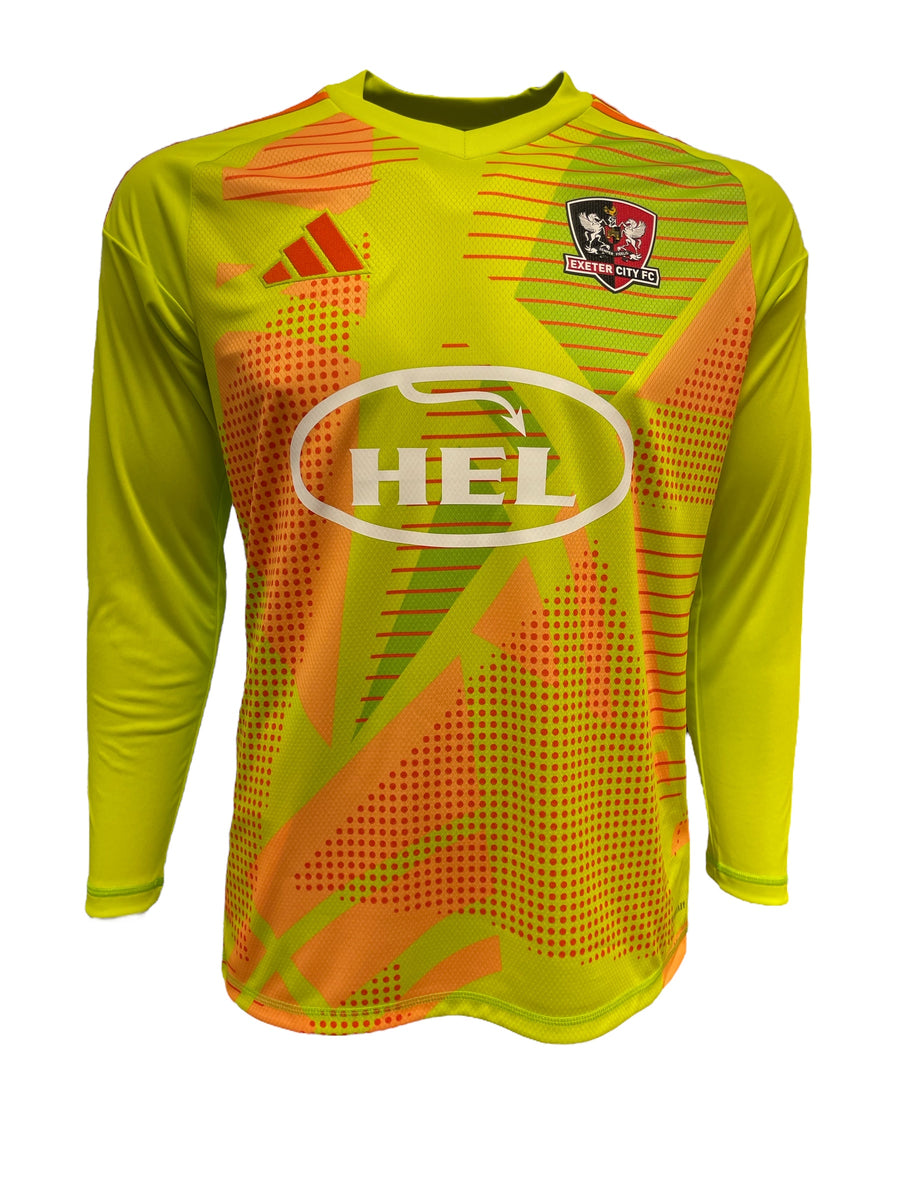 ECFC x Adidas 24/25 Junior Goal Keepers Shirt Yellow Exeter City