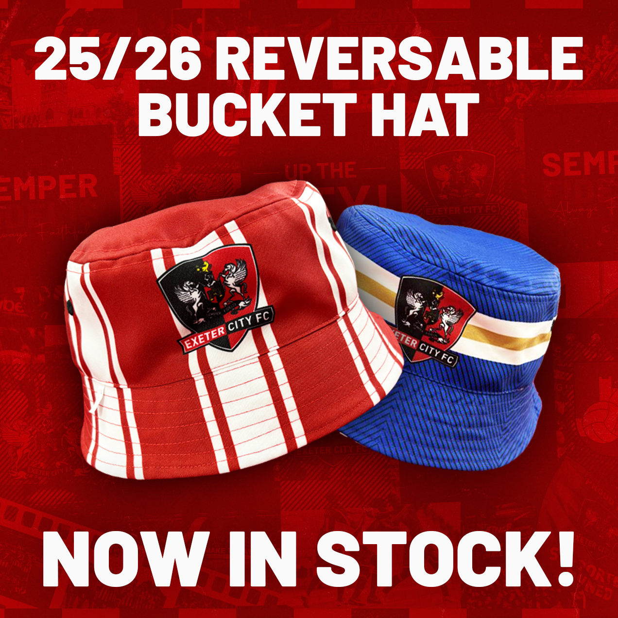 Exeter City Home & Away 25 Reversible Bucket Hat