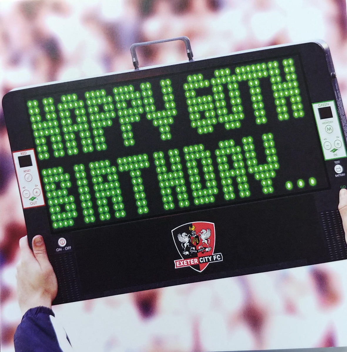 Birthday Cards Scoreboard Exeter City Club Shop