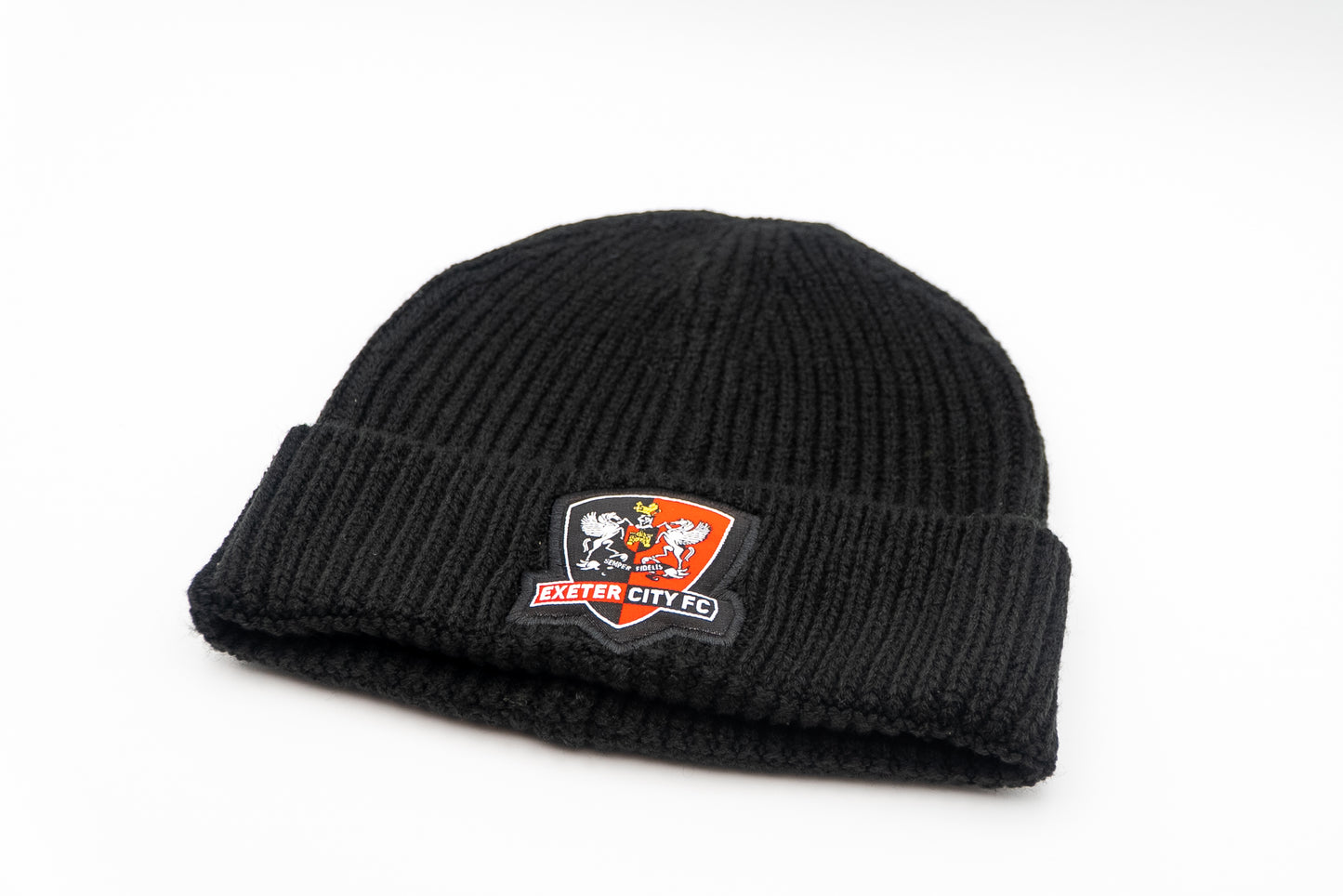 ECFC Black Ribbed Beanie