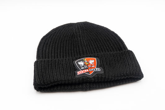 ECFC Black Ribbed Beanie