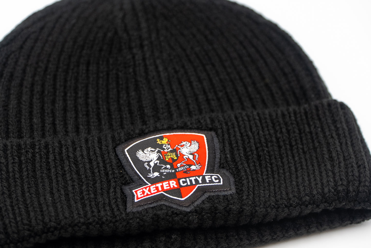 ECFC Black Ribbed Beanie