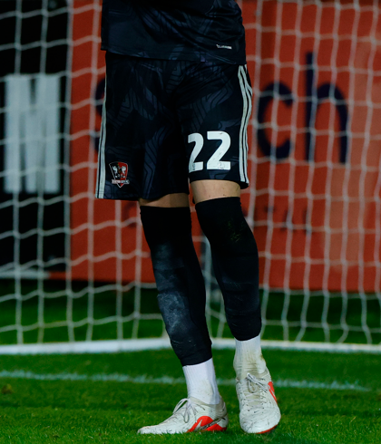 Exeter City x Adidas Black Goalkeeper Shorts - Adult