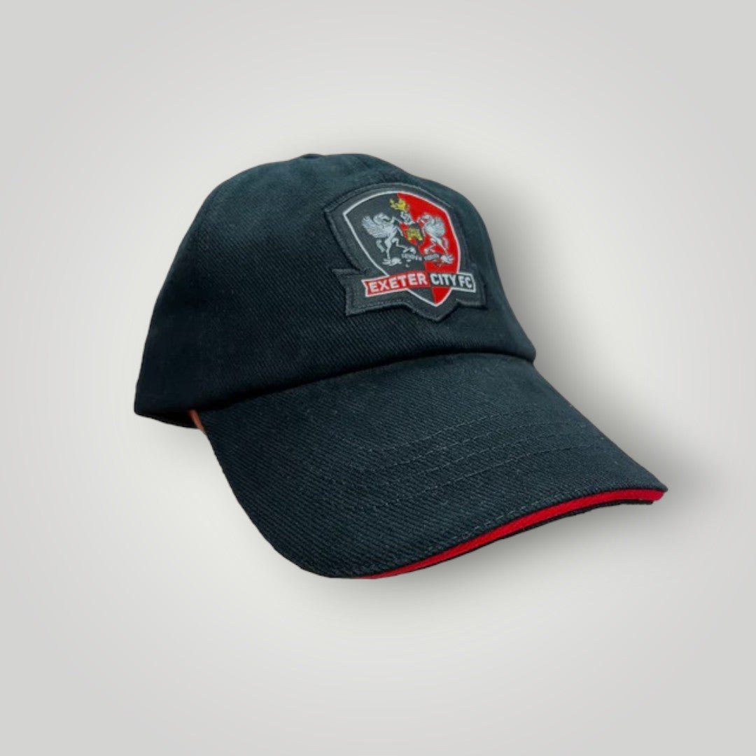 Exeter City Kids Contrast Cap - Black & Red