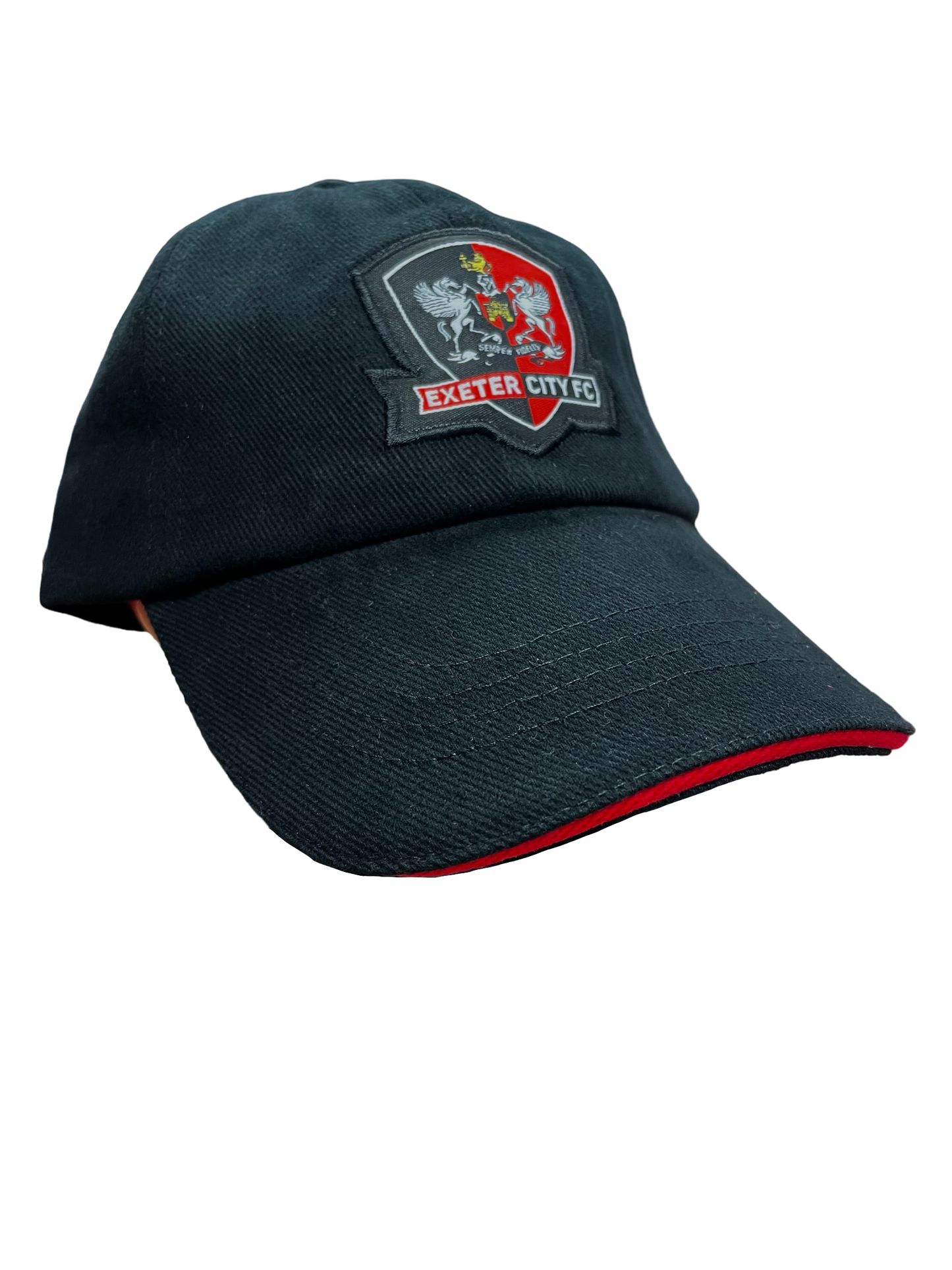 Exeter City Kids Contrast Cap - Black & Red