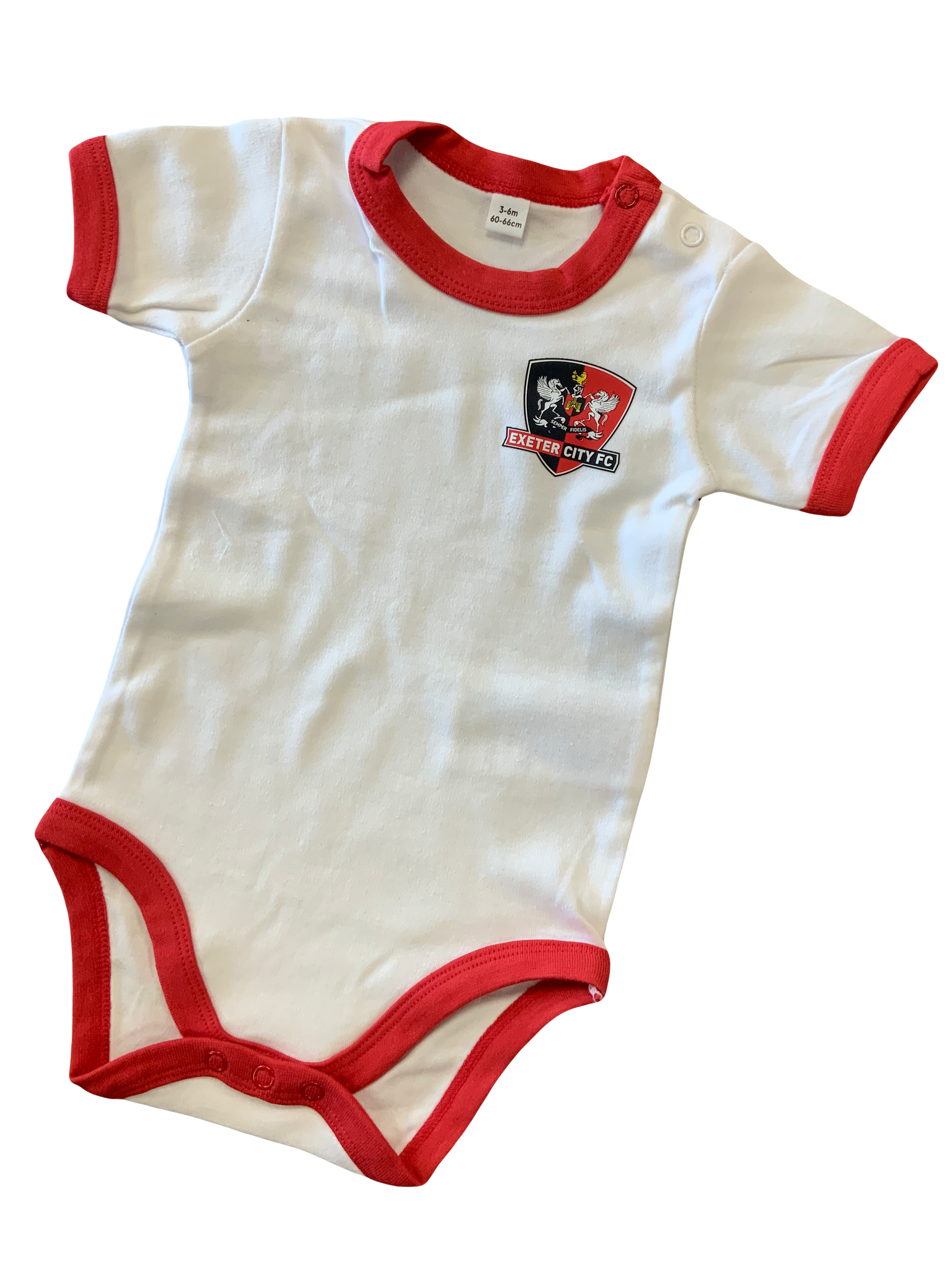 ECFC Baby Bodysuit - WHITE & RED