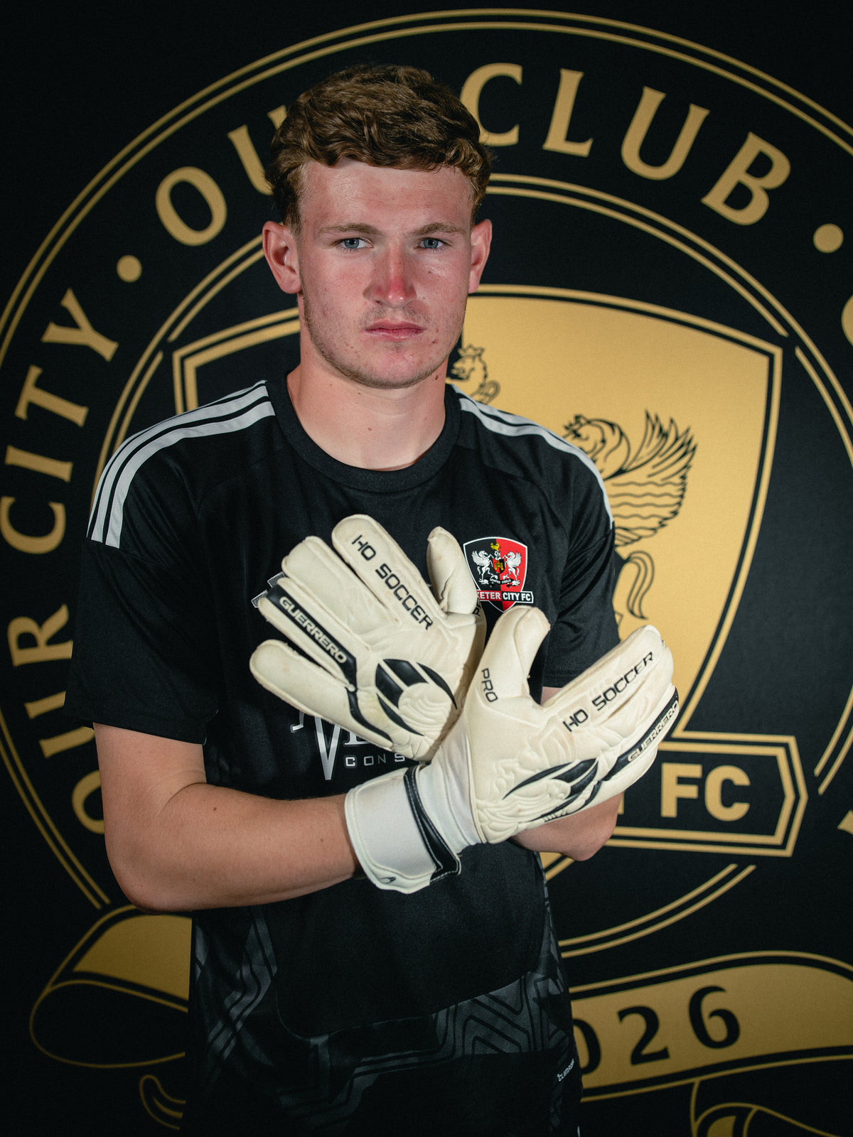Exeter City x Adidas Black Goalkeeper Shirt - Adult