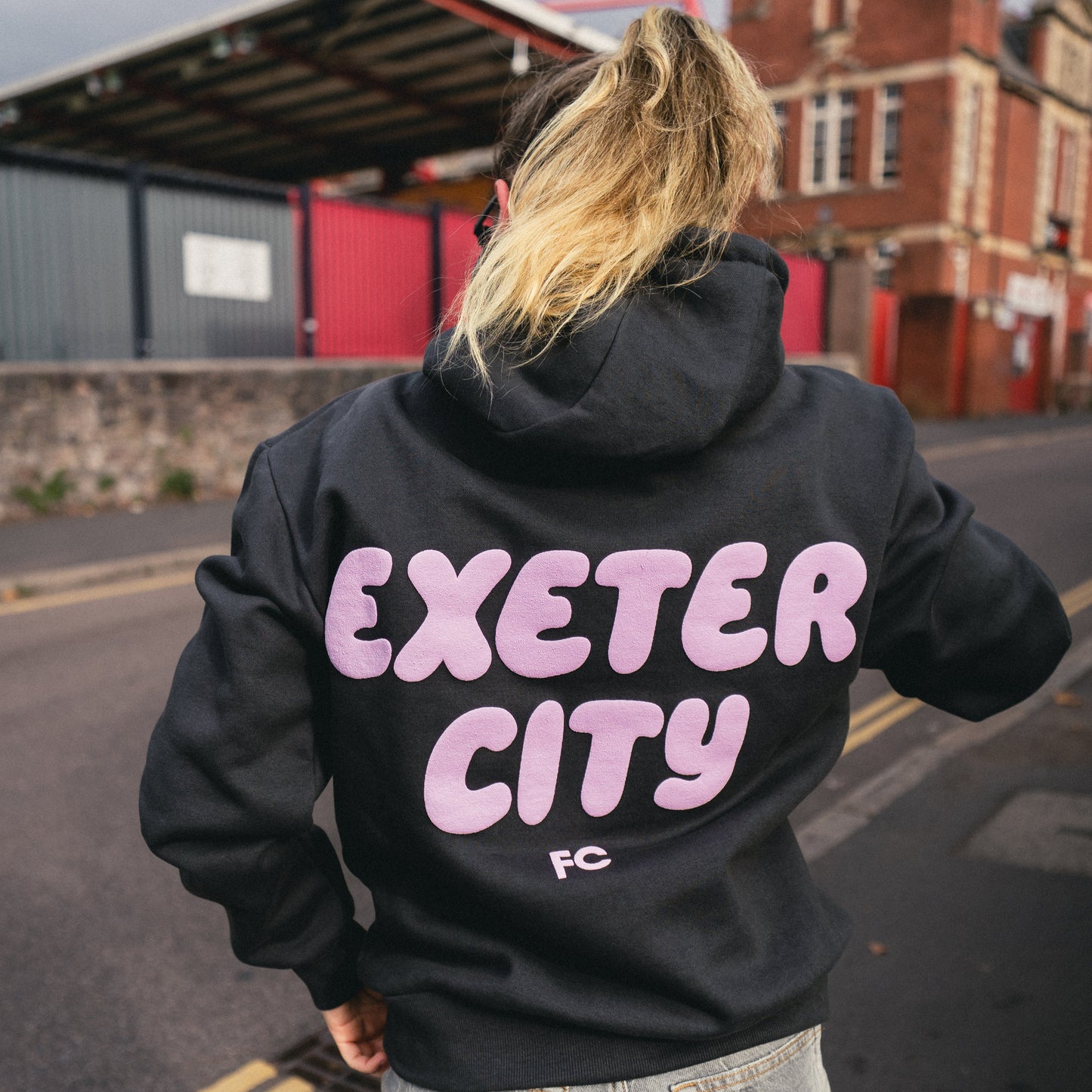 Exeter City Grey Bubble Hoodie - Adults