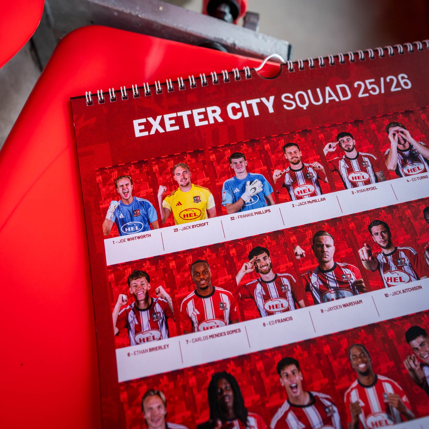 Exeter City 2026 Calendar