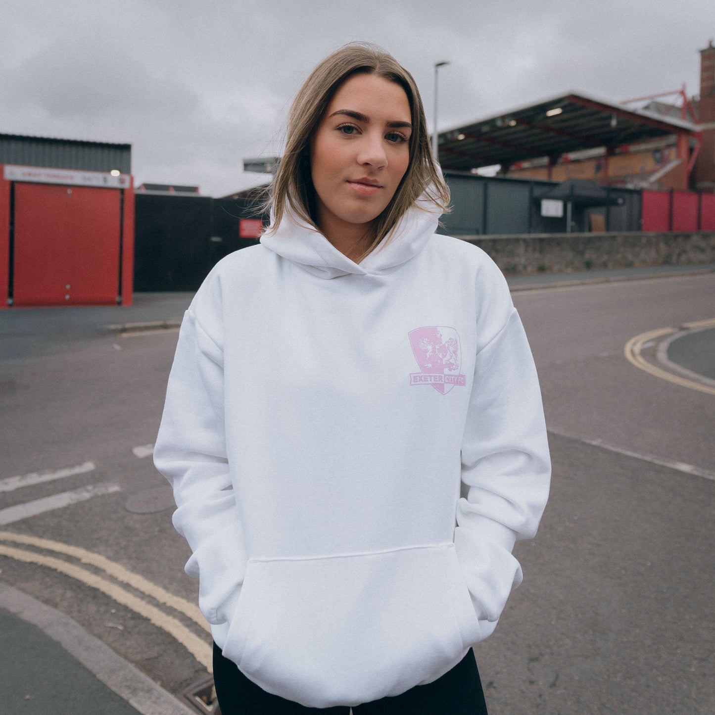 Exeter City White Bubble Hoodie - Adults