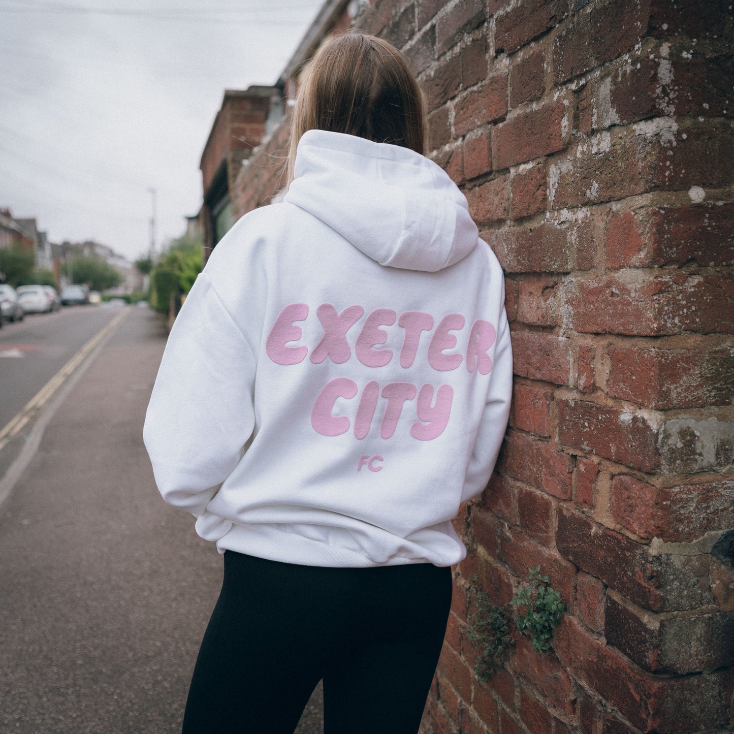 Exeter City White Bubble Hoodie - Adults