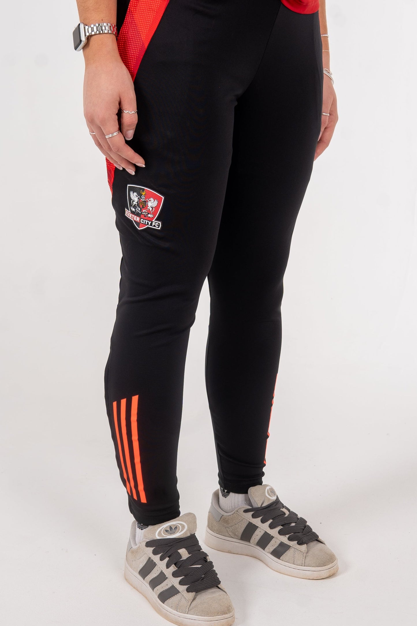 ECFC x Adidas 24/25 Black & Red Training Pant - Adults