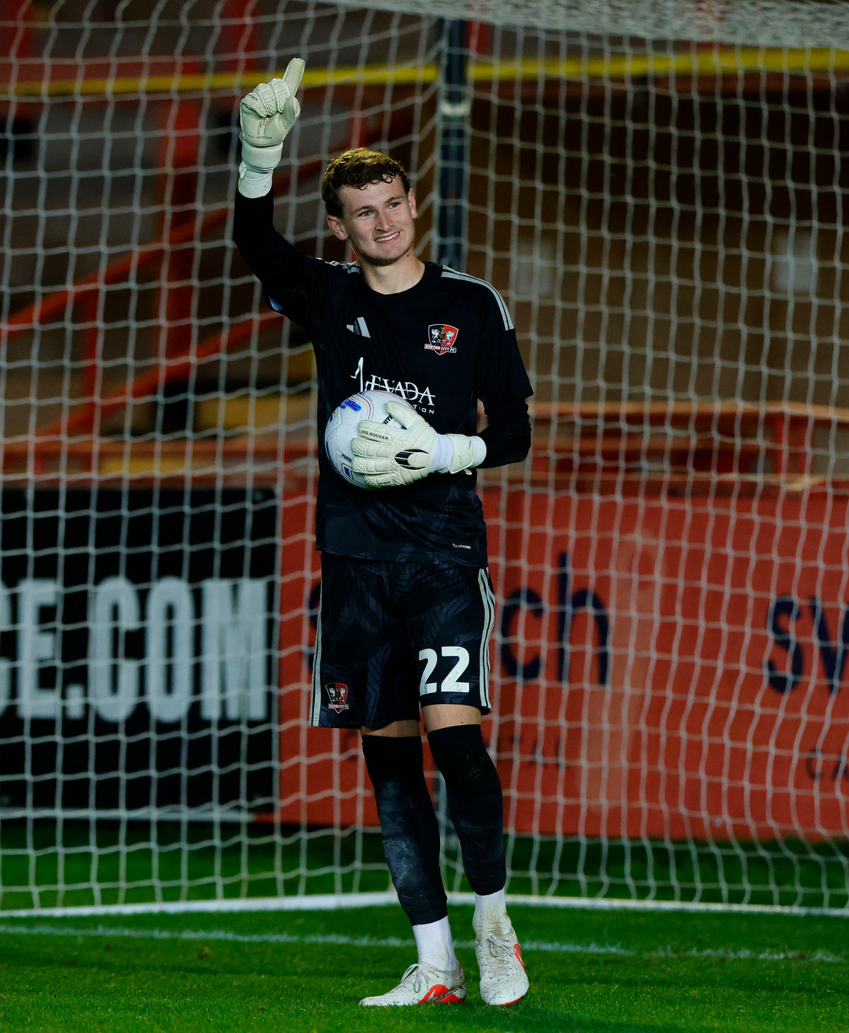 Exeter City x Adidas Black Goalkeeper Shirt - Adult