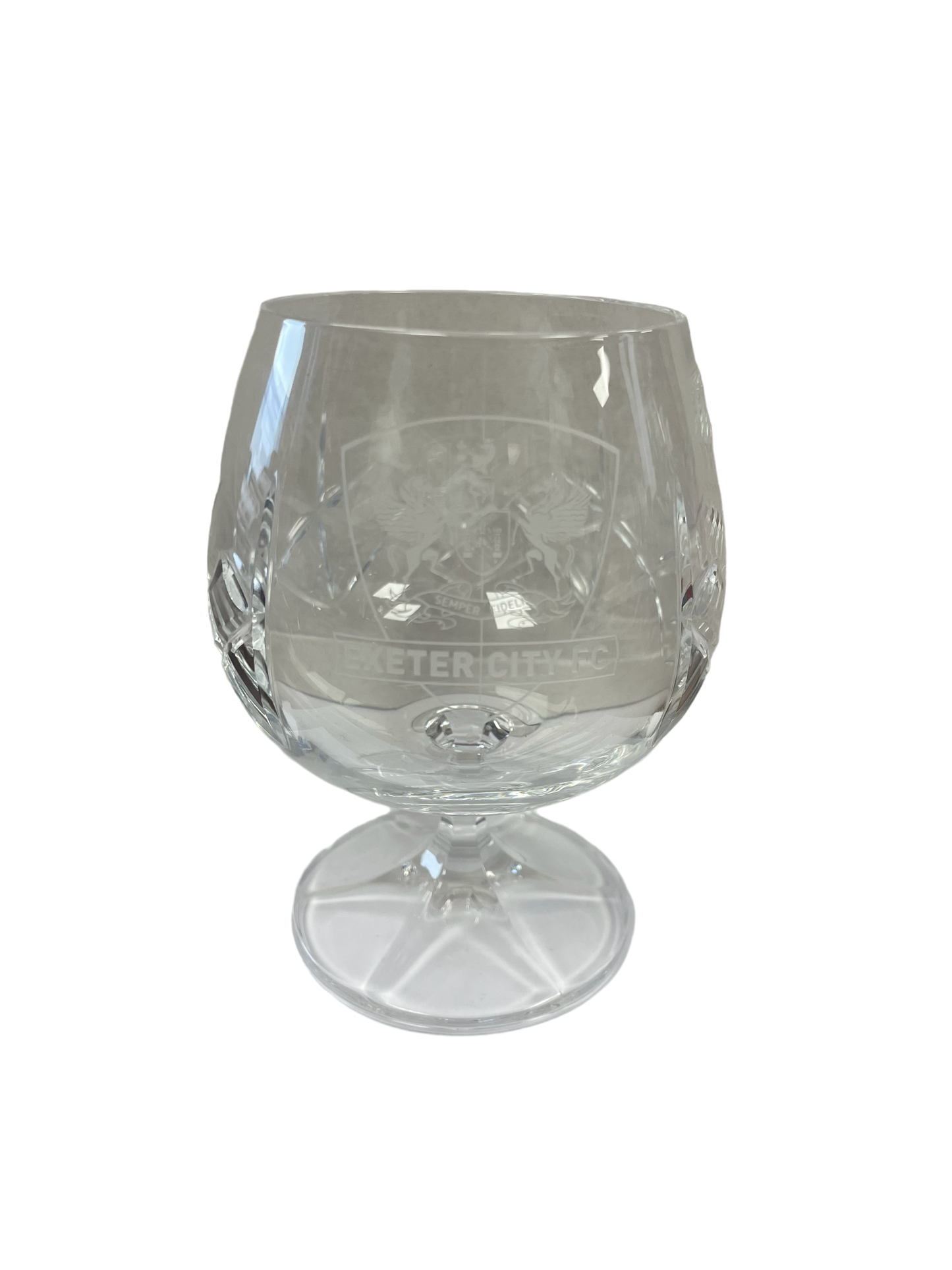 ECFC Crystal Brandy Glass