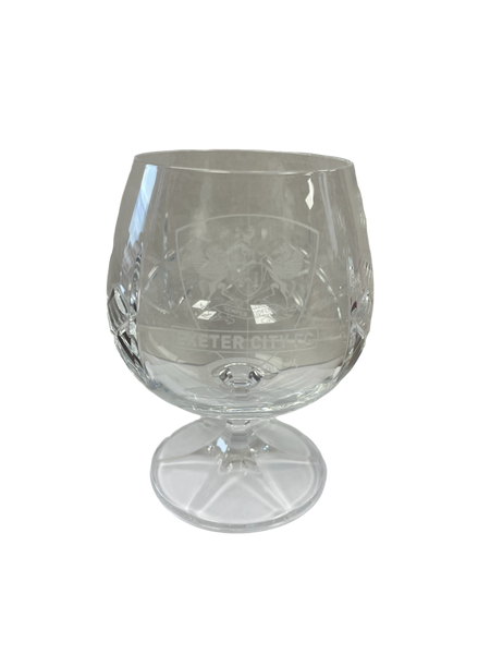 ECFC Crystal Brandy Glass