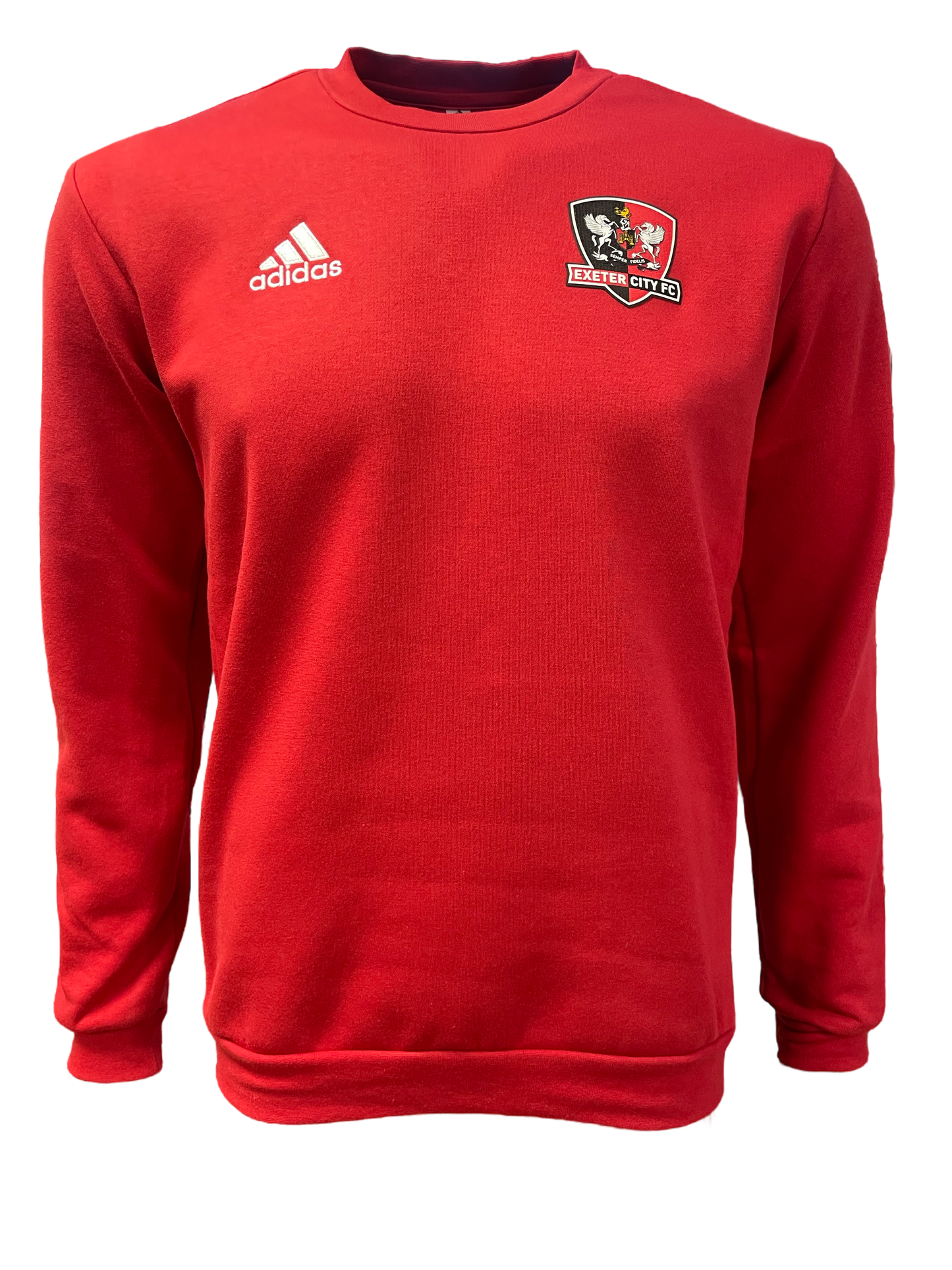 ECFC x Adidas Kids Crew Neck Sweat - Red