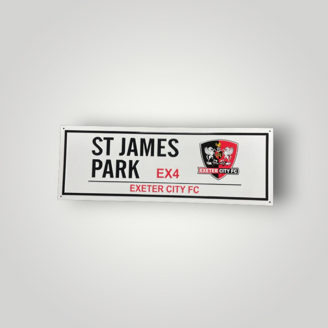 St James Park metal Street Sign