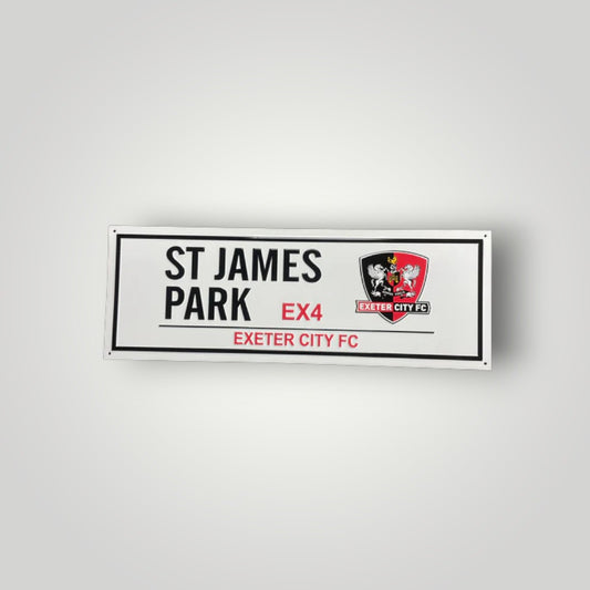 St James Park metal Street Sign