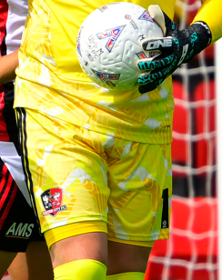 Exeter City x Adidas Yellow Goalkeeper Shorts - Youth
