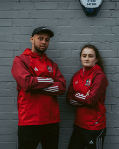 ECFC x Adidas Adult Coaches Jacket - Red