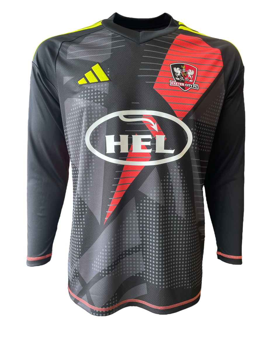 ECFC x Adidas 24/25 Junior Goal Keepers Shirt Black Exeter City