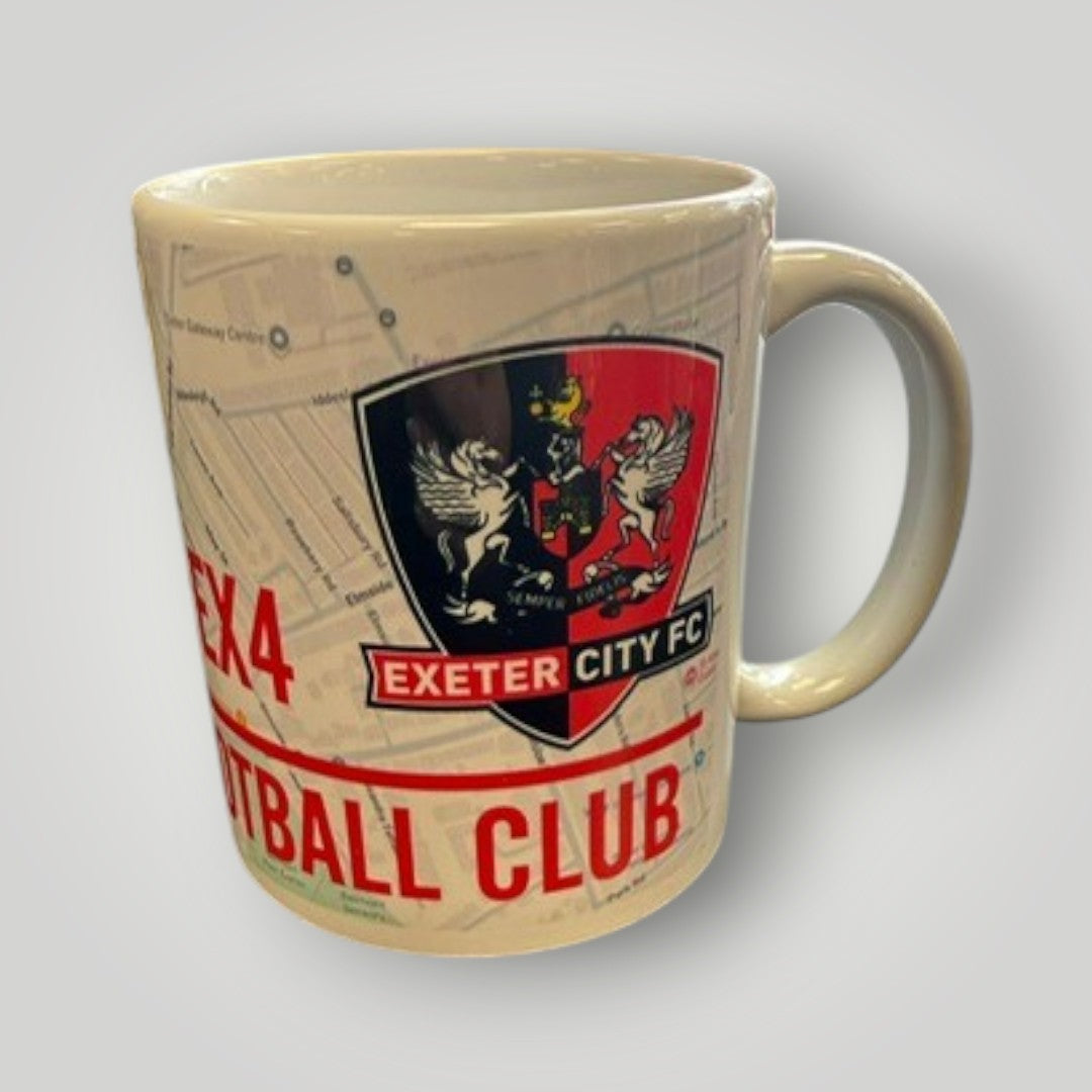 Exeter City Street Map Mug