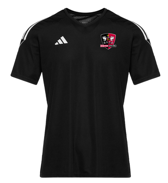 Exeter City adidas 24/25 Black Travel Tee - Adults