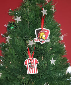 ECFC Wooden Christmas Decorations